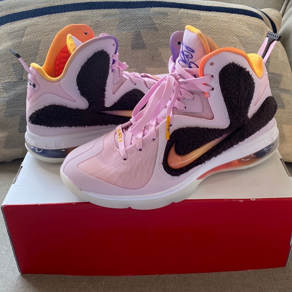 NIKE Lebron IX Regal pink multicolor NWT size 7